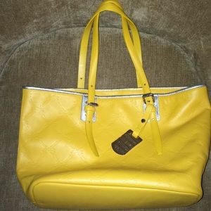 Longchamp shoulder tote with pouch